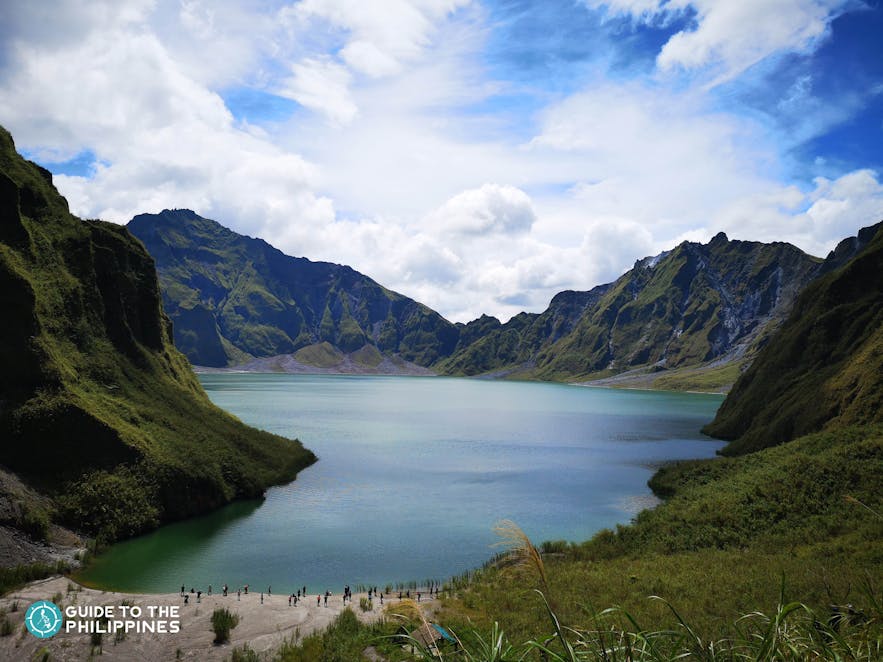 View of the Crater Lake of Mt. Pinatubo