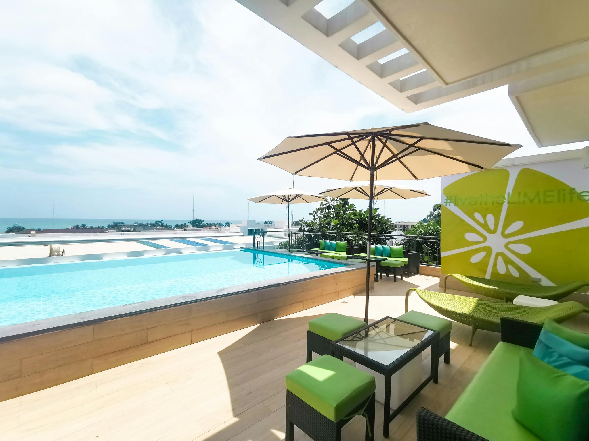 Rooftop pool at LIME Hotel Boracay