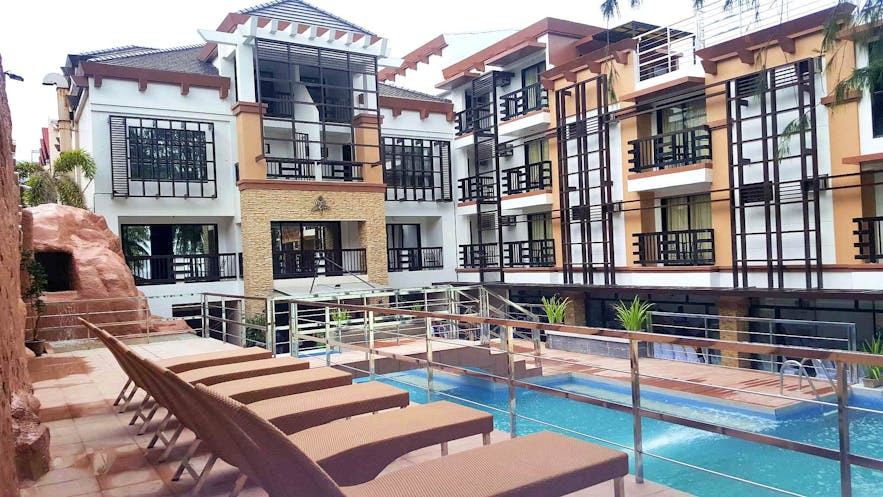 Pool area of La Carmela de Boracay Resort Hotel