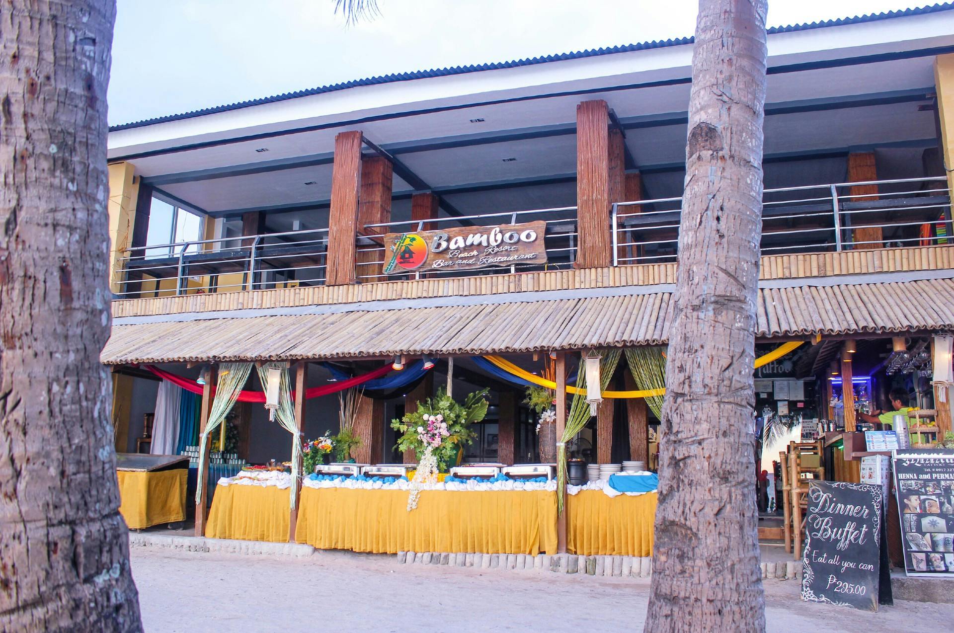 In-House restaurant at Bamboo Beach Resort