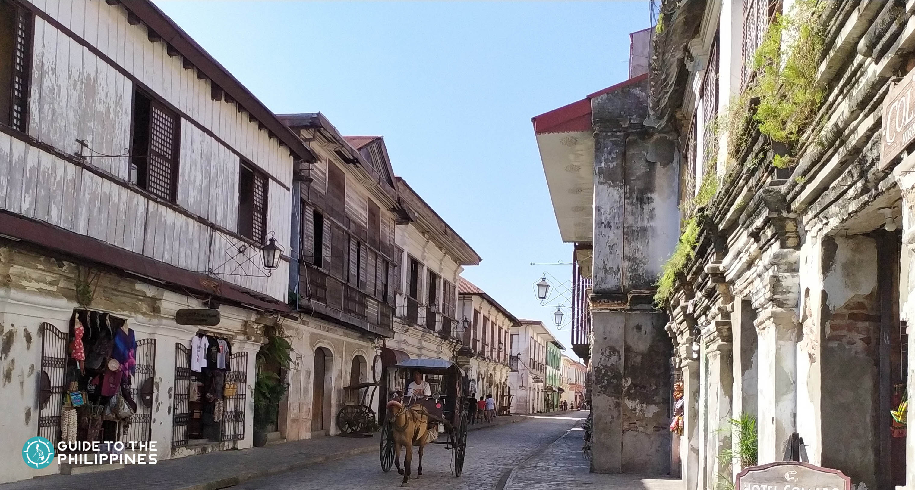 Cobblestone streets of Calle Crisologo in Vigan, Ilocos Sur