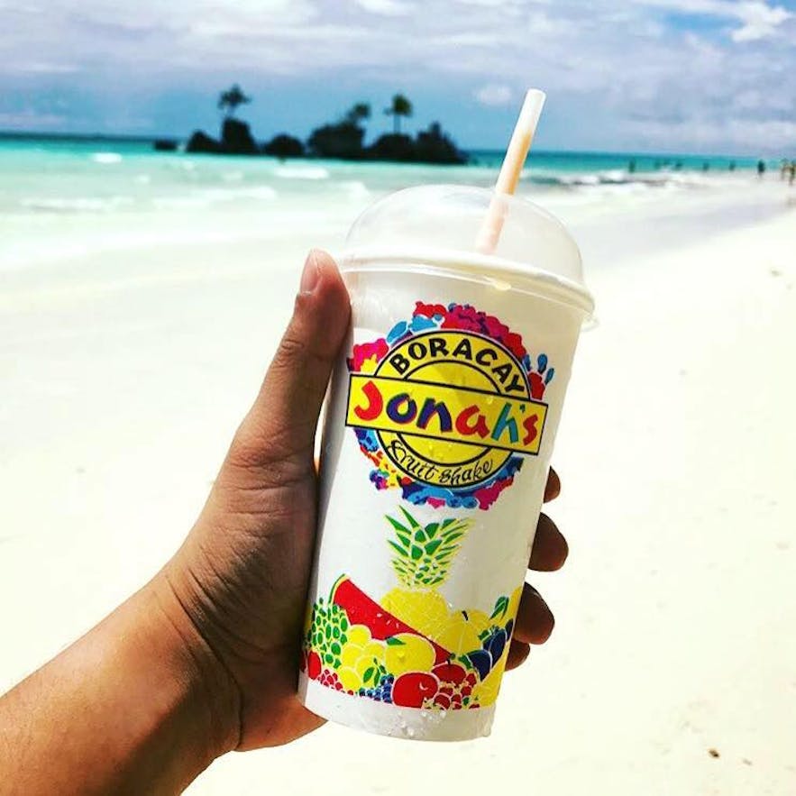 A drink from Jonah’s Fruit Shake and Snack Bar