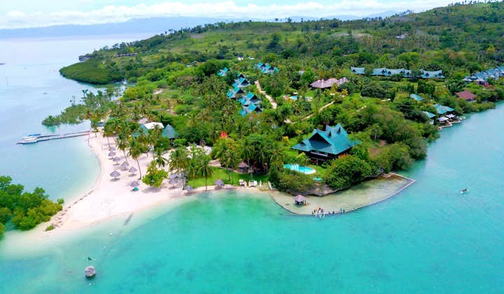 Aerial View of Badian Island Wellness Resort