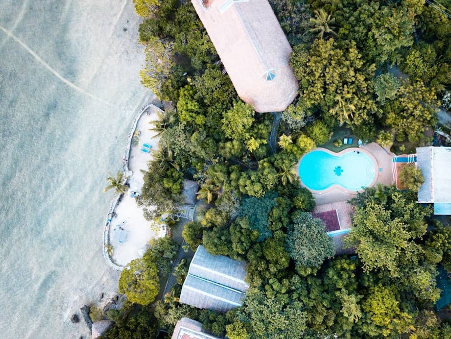 Aerial view of The Blue Orchid Resort