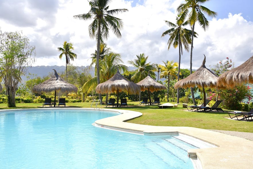 Badian Island Wellness Resort's poolside