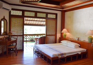 Interior of Junior Suite at Badian Island Wellness Resort