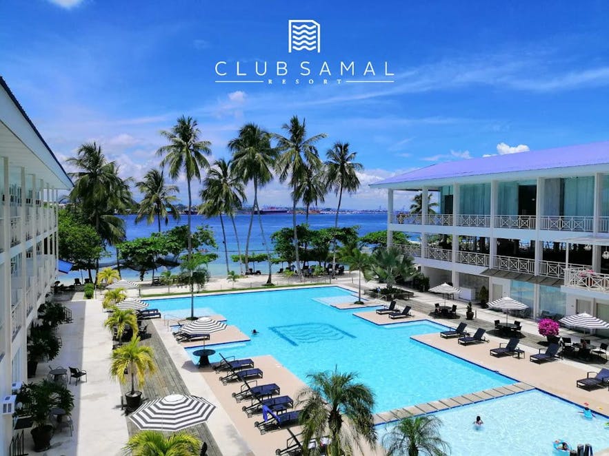 Club Samal Resort's beachside pool