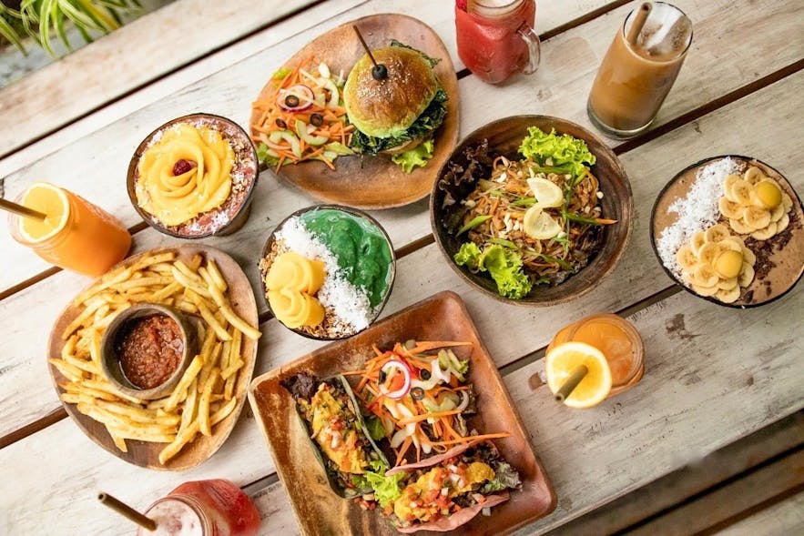 Dishes served at Shaka Bohol