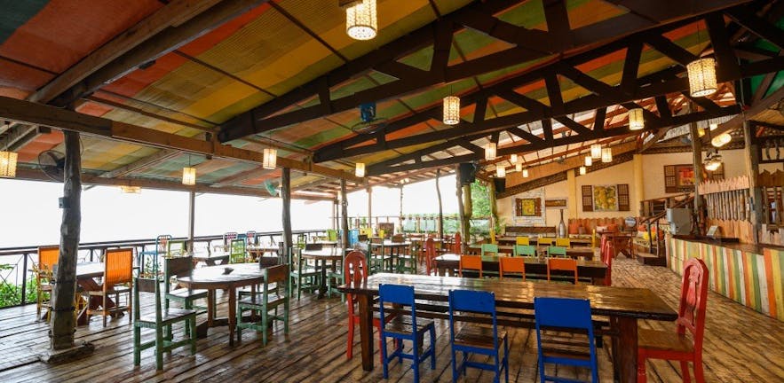 Bohol Bee Farm's outdoor dining area