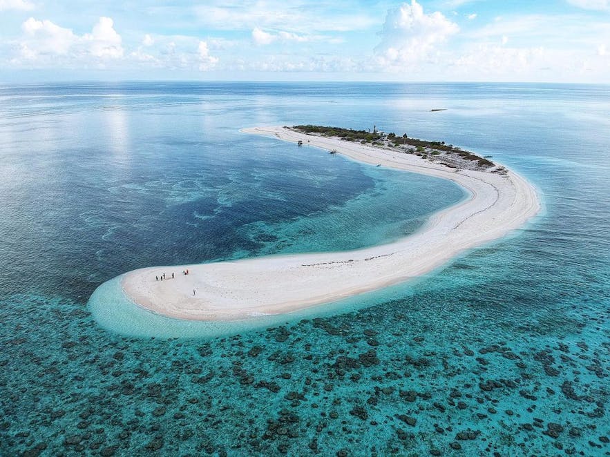 Aerial view of Seco Island