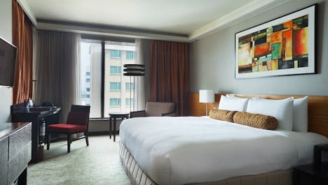 Inside the Deluxe Room at The Bellevue Hotel Manila