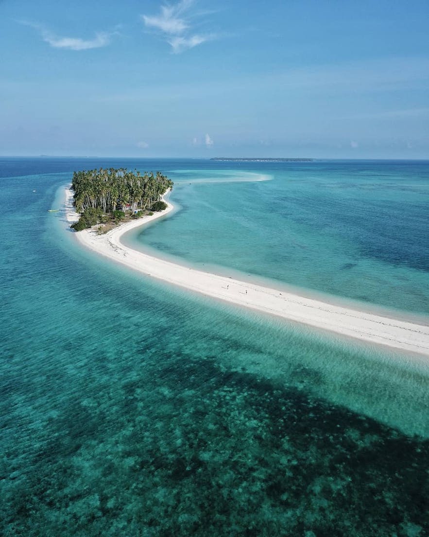 Aerial view of Panampangan Island