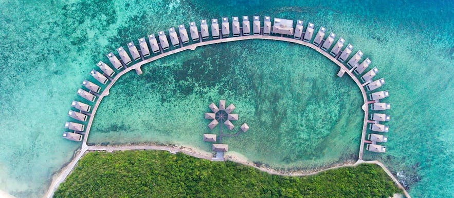 Aerial view of Huma Island Resort & Spa