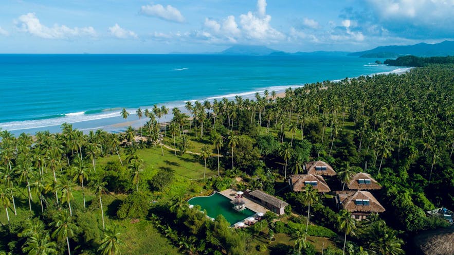 Aerial view of Club Agutaya Resort