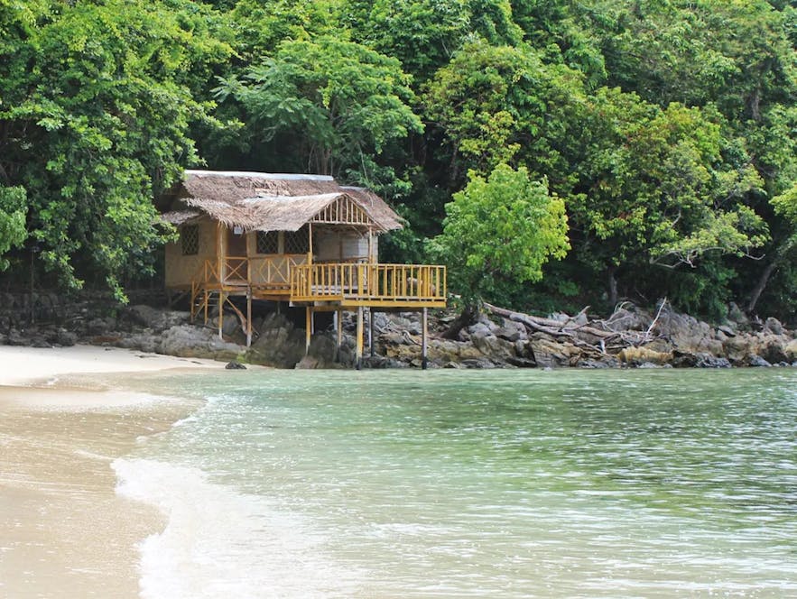 A water cottage in Blue Cove Island Resort