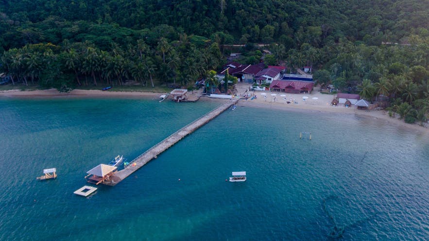 Aerial view of Pangulatan Beach Resort
