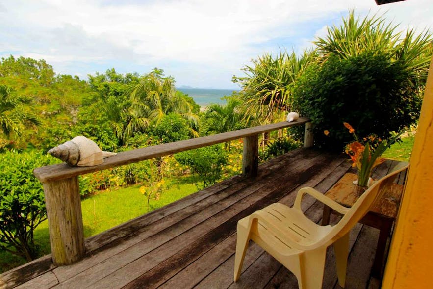 Balcony of a cottage in Casa Rosa Taytay