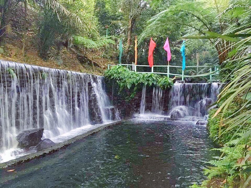 Bato Springs Resort's waterfalls
