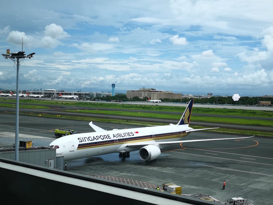 A plane in Ninoy Aquino International Airport's Terminal 3