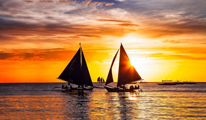 Experience Boracay Island Paraw Sailing at Sunset