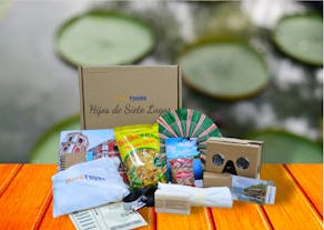 Travel box from San Pablo Laguna with snacks and souvenirs