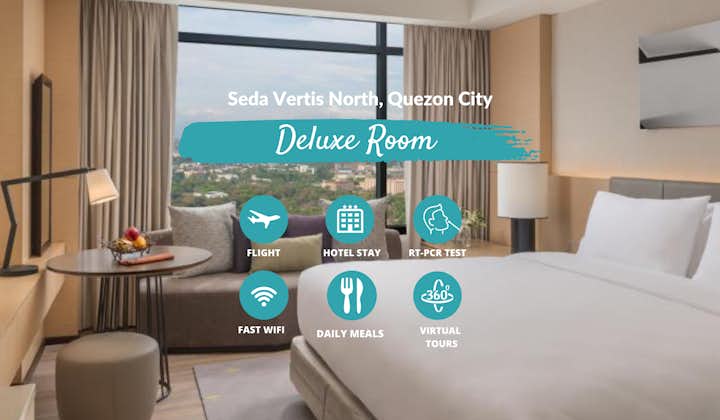 Manila Quarantine from SFO at Seda Vertis North with Philippine Airlines, Meals & Virtual Tour