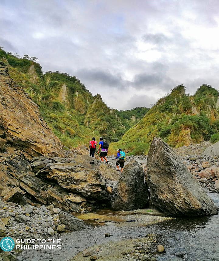 Hikers in Mt. Pinatubo