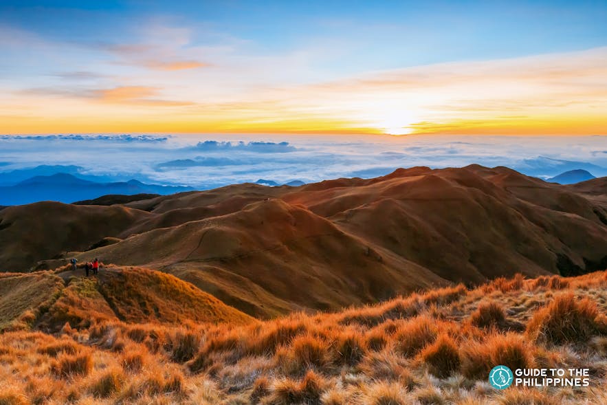 View of clouds from Mt. Pulag's summit