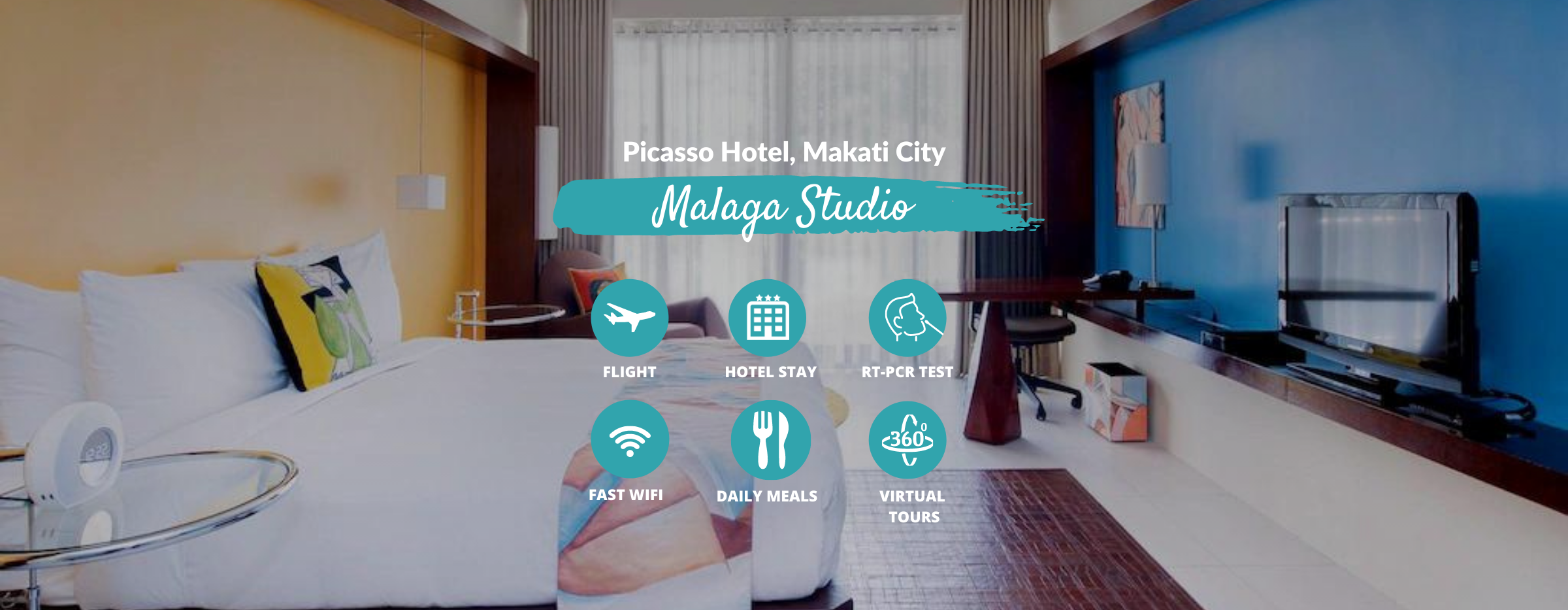 Manila Quarantine from HNL at Picasso Hotel with Philippine Airlines, Meals & Virtual Tours