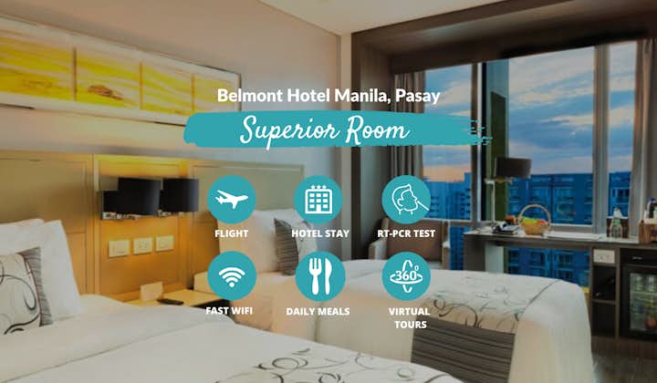 Manila Quarantine from LAX at Belmont Hotel with Philippine Airlines, Meals & Virtual Tours