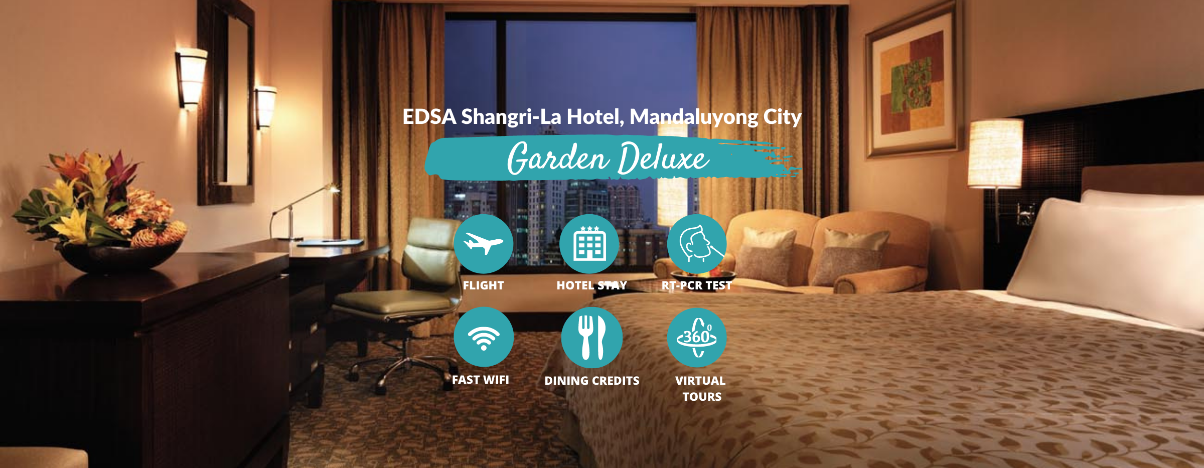 Manila Quarantine from Vancouver at EDSA Shangri-La with Philippine Airlines, Meals & Virtual Tours