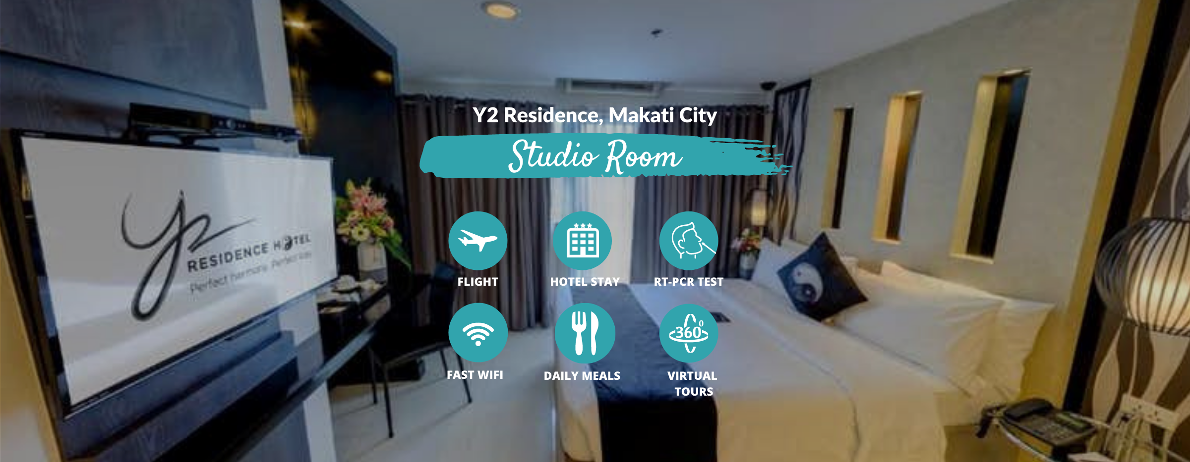 Manila Quarantine from Vancouver at Y2 Residence with Philippine Airlines, Meals & Virtual Tours