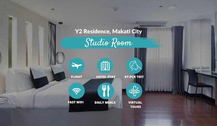 Manila Quarantine from JFK at Y2 Residence with Philippine Airlines, Meals & Virtual Tours