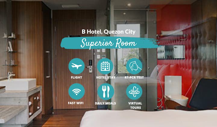 Manila Quarantine from JFK at B Hotel Quezon City with Philippine Airlines, Meals & Virtual Tours