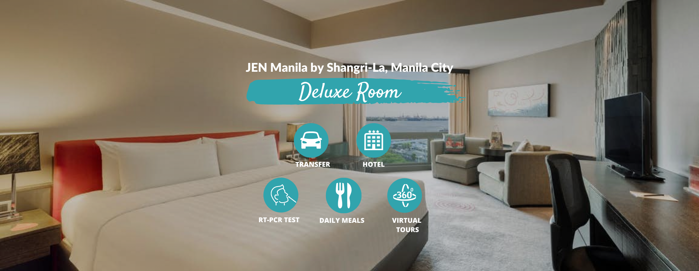 Manila Quarantine at JEN Manila by Shangri-La with Meals, Transfer, RT-PCR & Virtual Tours