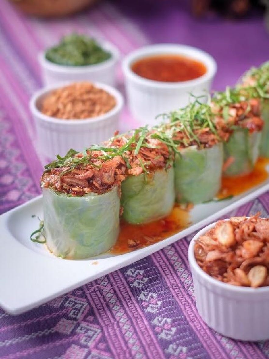 Lime and Basil Thai Restaurant's spring rolls