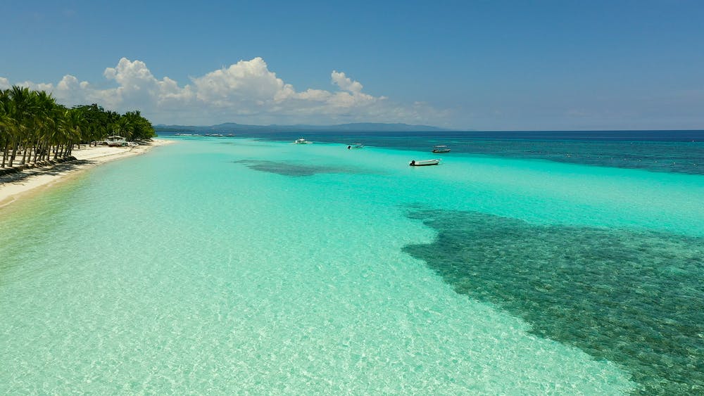 Famous white beach of Panglao Island, Bohol