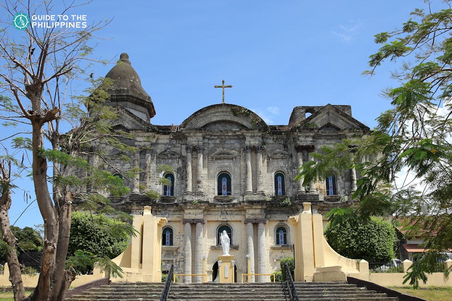 Facade of the Taal Basilica in Batangas