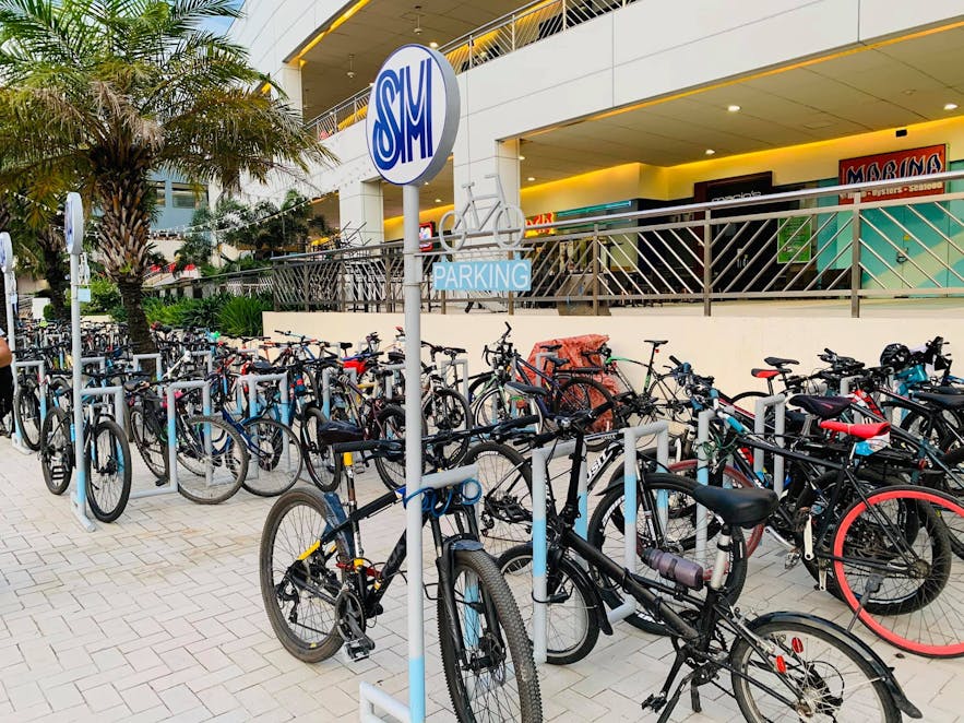 Bike parking at SM Mall of Asia