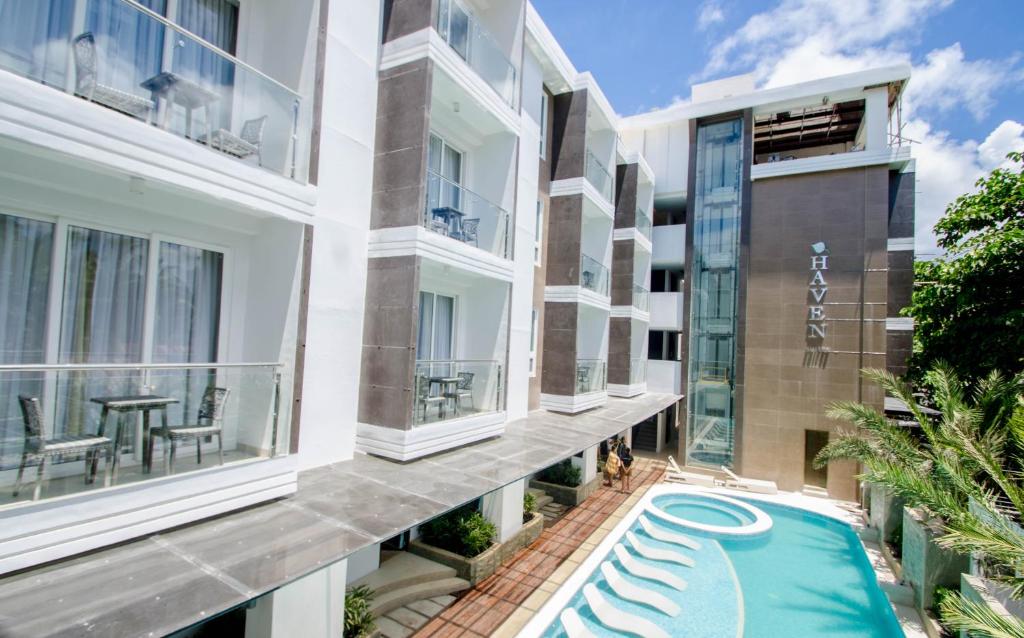 Facade and Pool View of Boracay Haven Suites