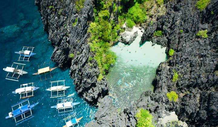 El Nido Island Hopping Tour C With Lunch to Secret Beach, Matinloc Shrine and Helicopter Island