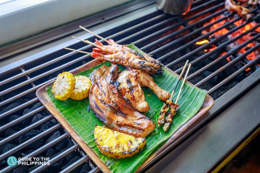 Grilled food in Boracay