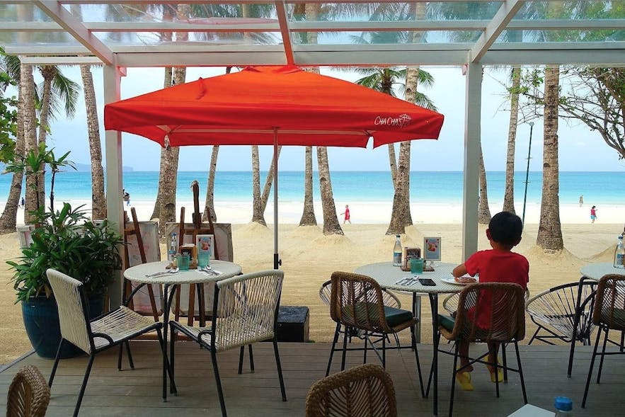 View from Coast Boracay's restaurant