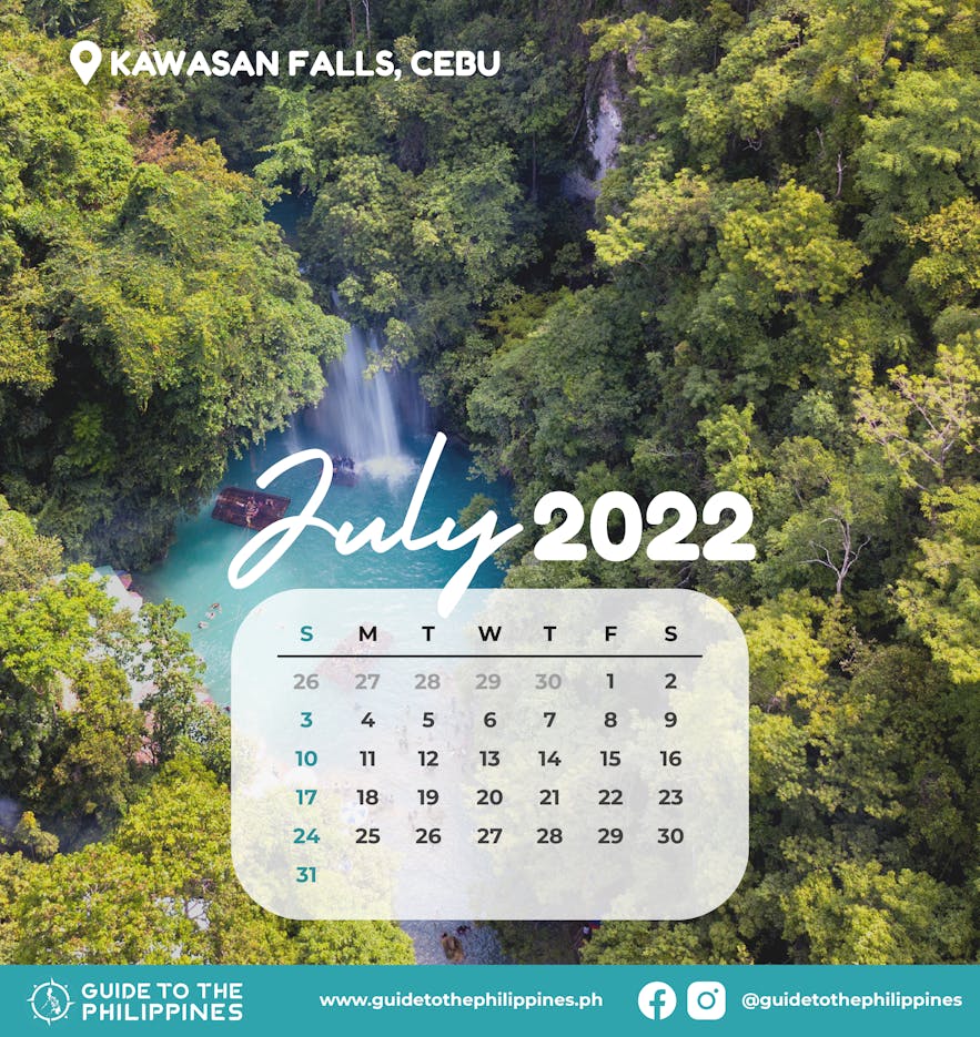 Guide to the Philippines 2022 July Calendar with Holidays