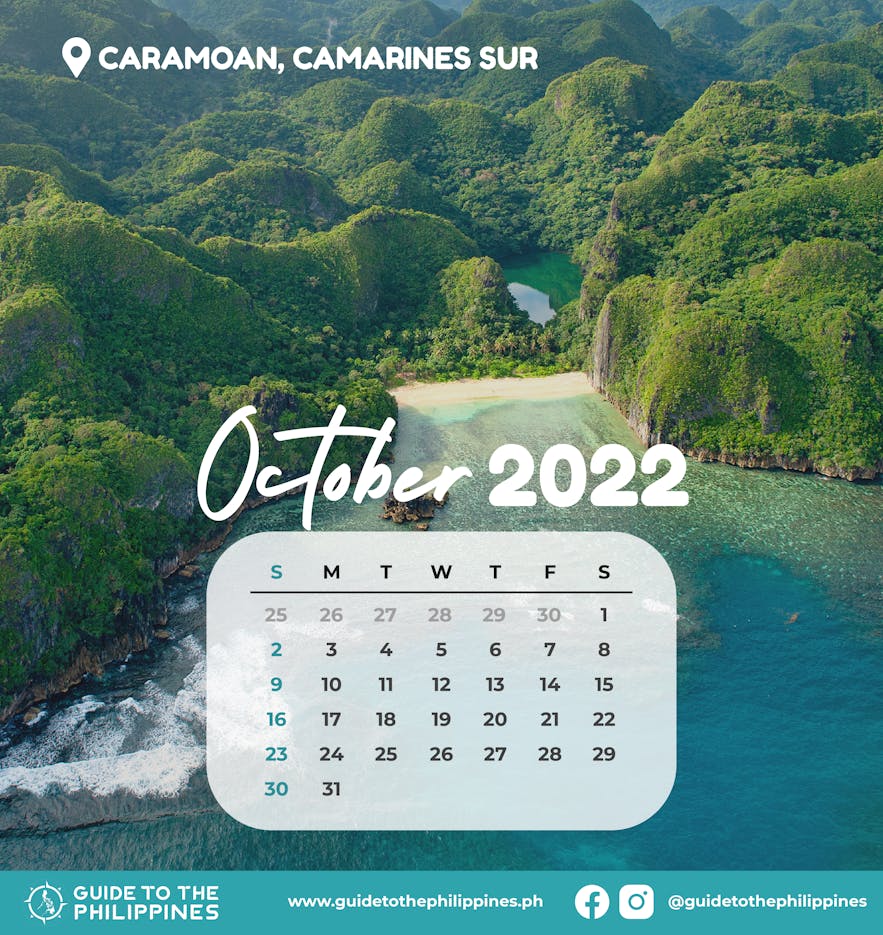 Guide to the Philippines 2022 October Calendar with Holidays