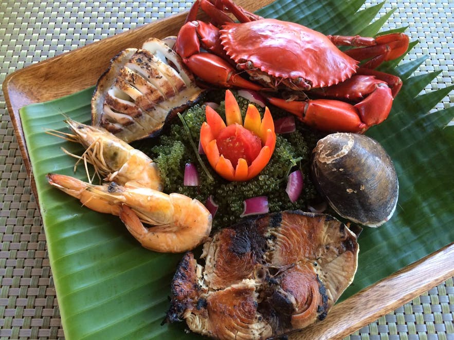 Kawayanan Grill's seafood platter