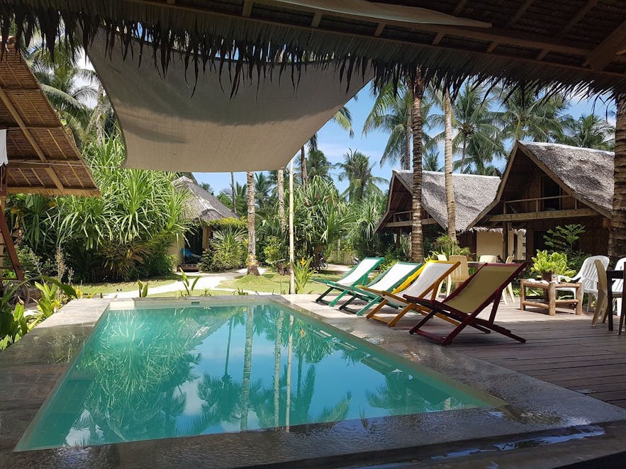 Kawili Resort & Hostel Siargao's pool area