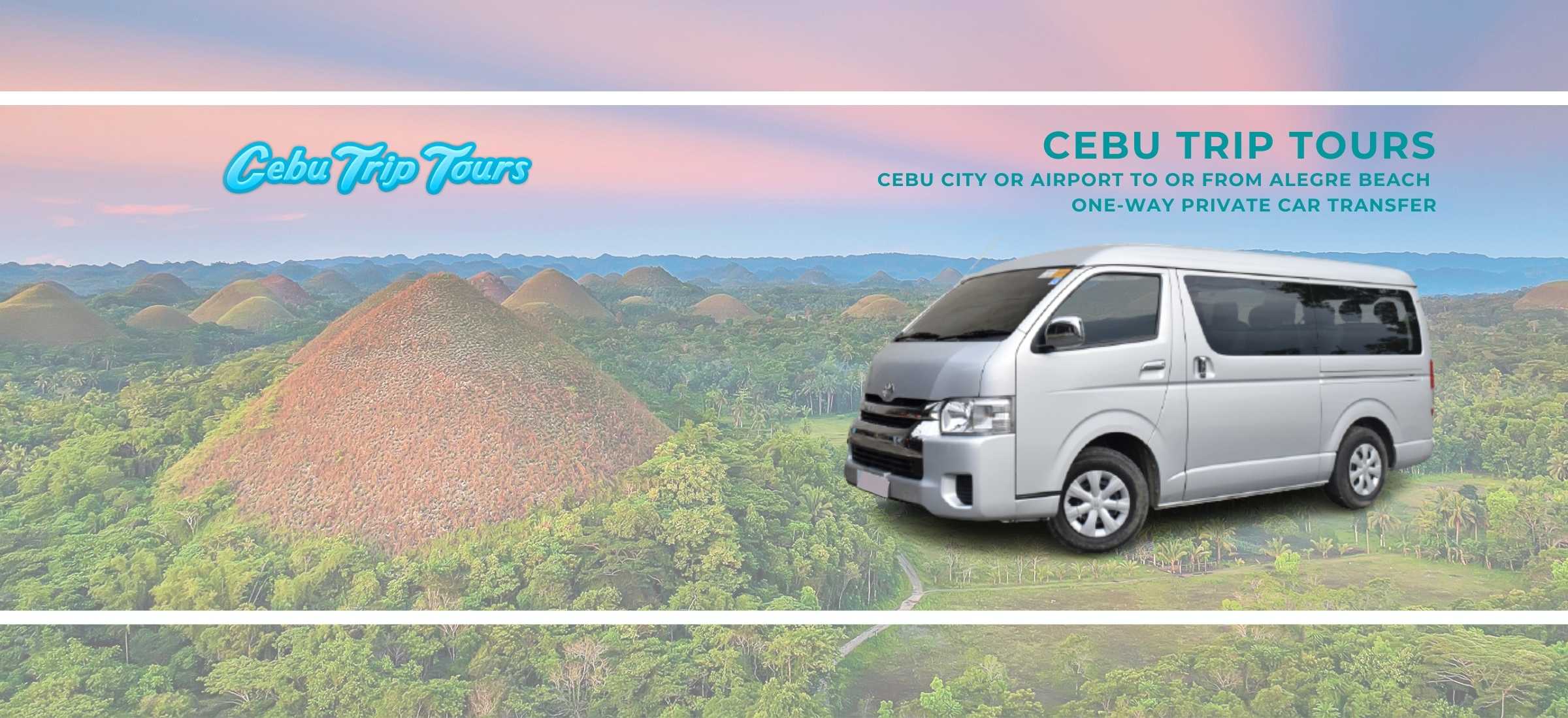 Cebu City or Airport to or from Alegre Beach One-Way Private Car Transfer
