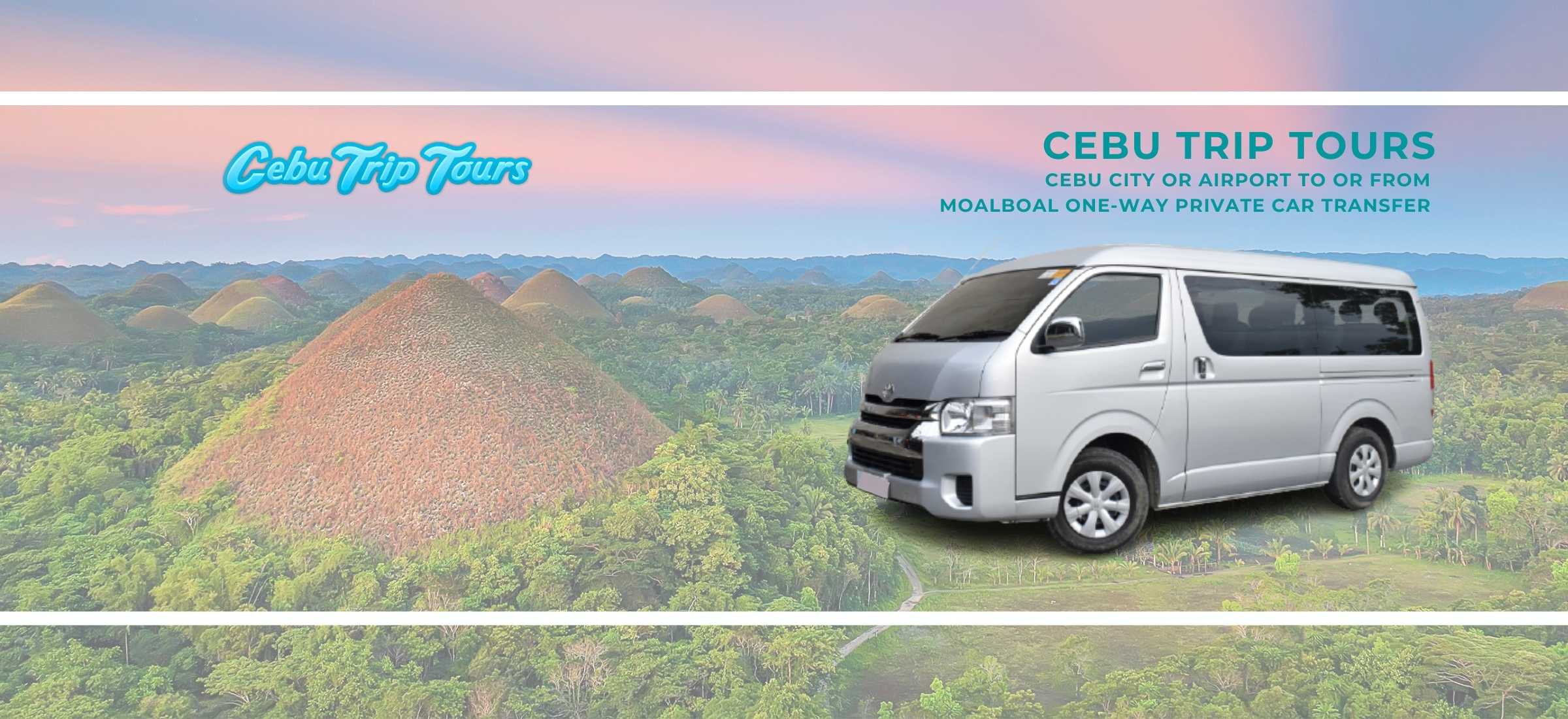 Cebu City or Airport to or from Moalboal One-Way Private Car Transfer