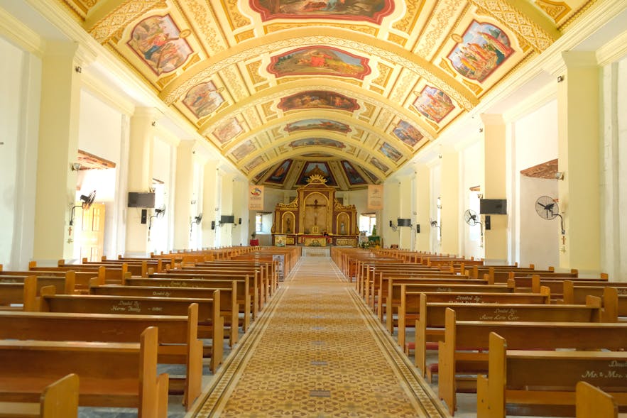 Interior of Barcelona Church in Sorsogon